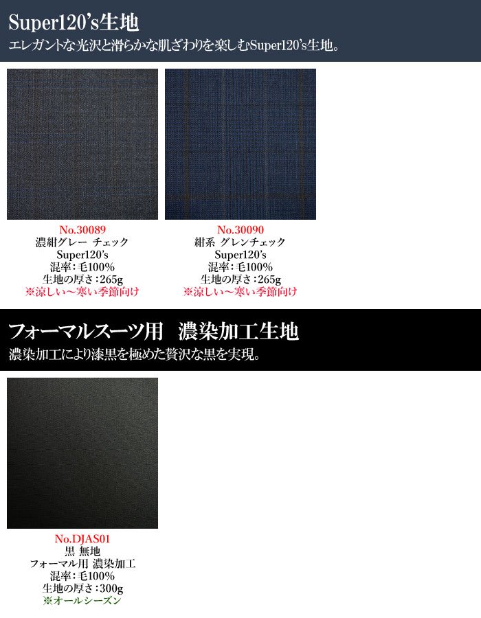 楽天市場】日本製 イージーオーダースーツ CANONICO生地・Super120's