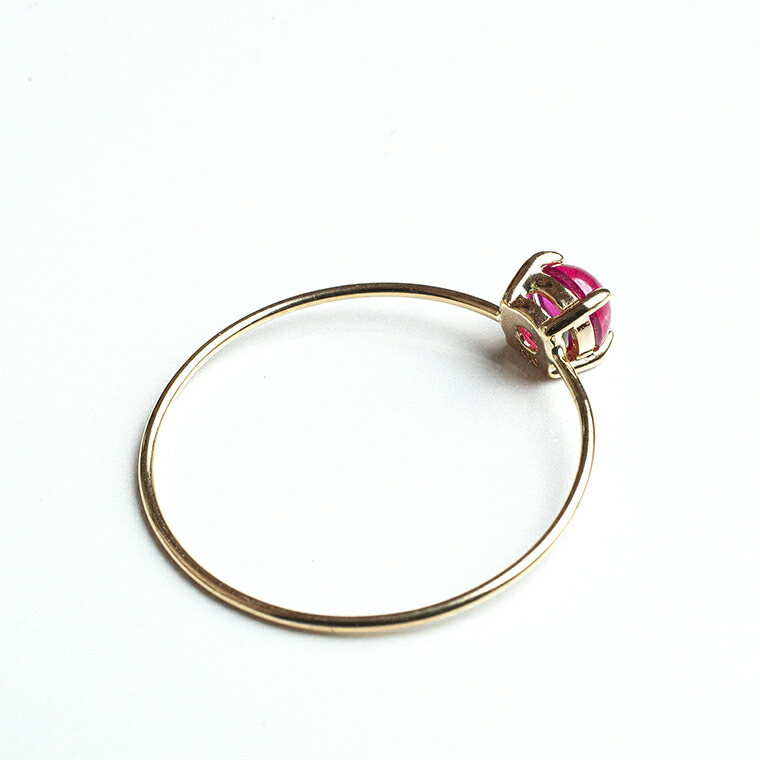 楽天市場】K10リング×30種のカボション天然石 ラウンド4mm 10金 指輪