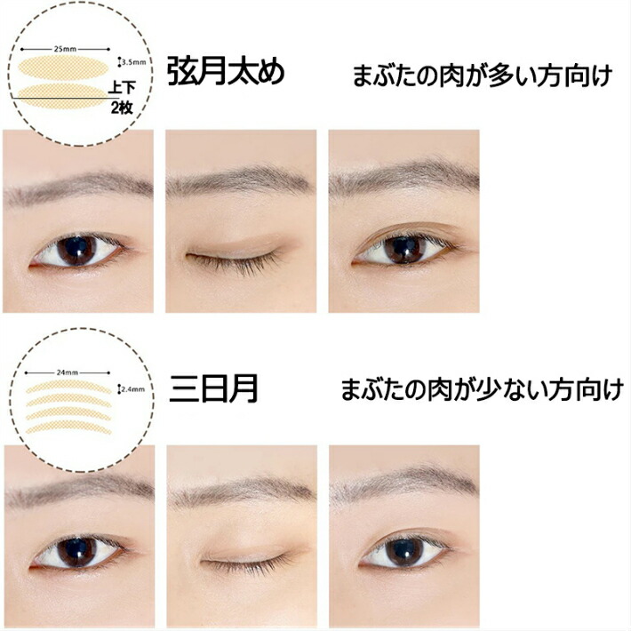 楽天市場】メッシュ アイテープ 水で貼り付け お得セット 二重まぶた