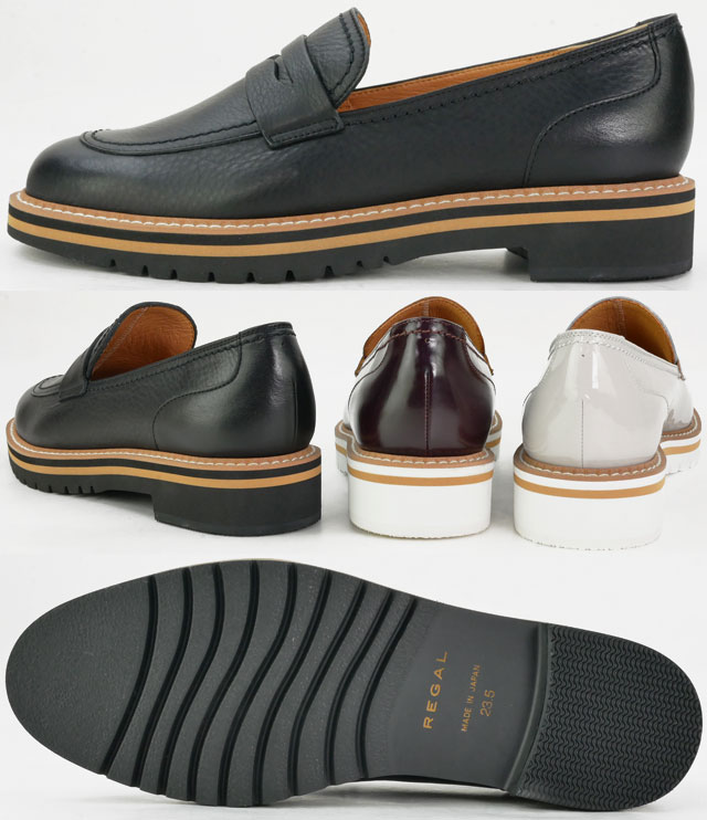 楽天市場】＼ポイント10倍／リーガル レディース 厚底ローファー