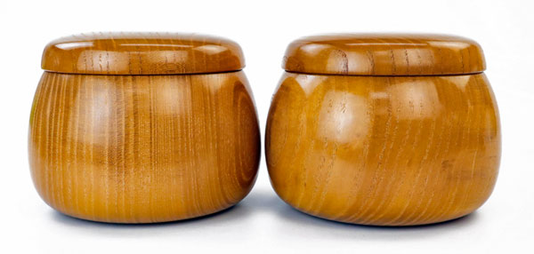 楽天市場】囲碁 木製碁笥 美栄作 本桑 立形 特大 ※蛤碁石36号まで収納