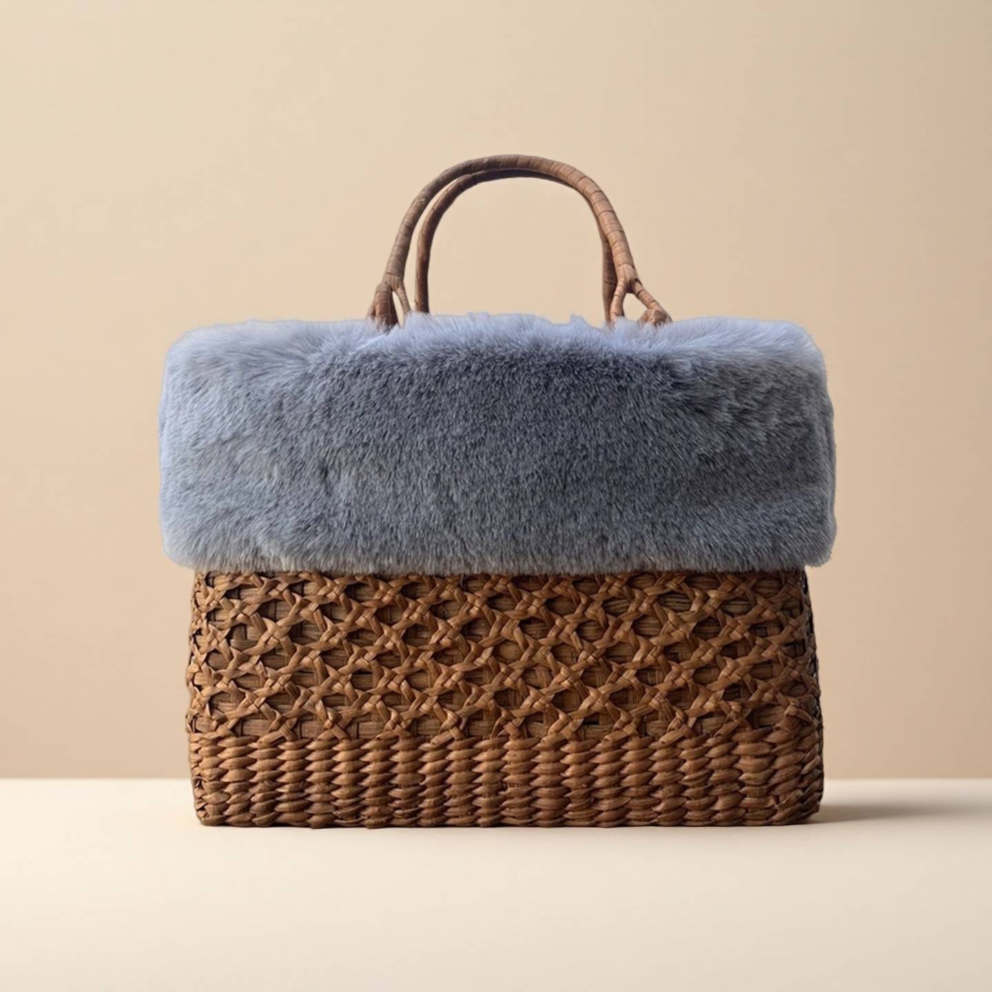 楽天市場】ファー付き（かごバッグ｜レディースバッグ）：バッグ