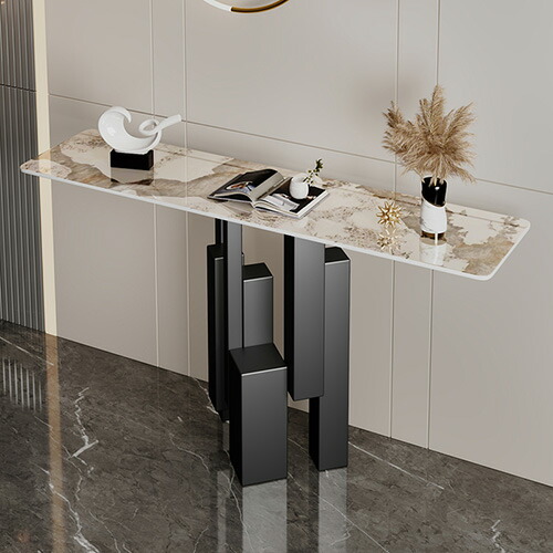 楽天市場】【10%OFF☆楽天スーパーSALE】コンソールテーブル 大理石調