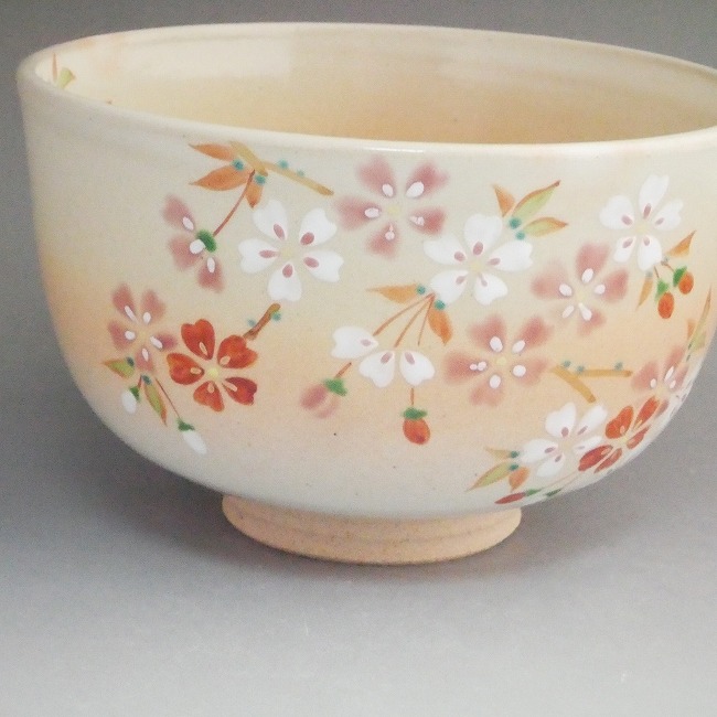 楽天市場】京焼 清水焼 桜抹茶碗 亨 : 京焼清水焼専門店 松韻堂