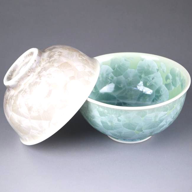 楽天市場】京焼 清水焼 花結晶夫婦茶碗 緑茶 陶あん : 京焼清水焼専門