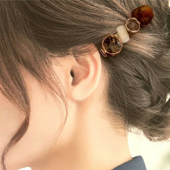 楽天市場】ヘアクリップ ヘアアクセサリー LizmResin レジン