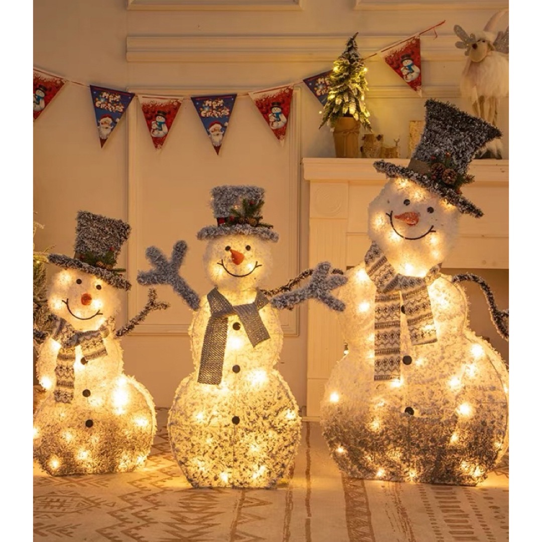 楽天市場】雪だるま モチーフライトクリスマス イルミネーション 立体