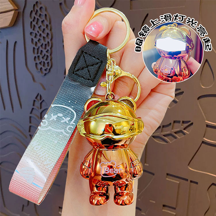 楽天市場】キーホルダー メタルベア 光るサングラス 韓国雑貨 かわいい