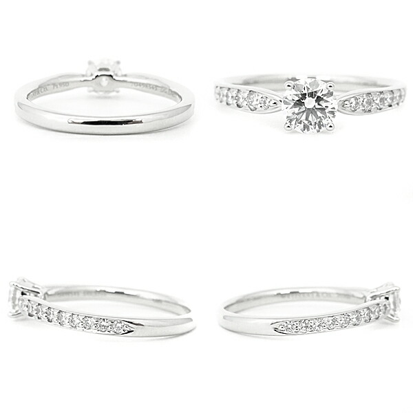 楽天市場】ティファニー ダイヤモンド リング 0.37ct プラチナ Pt950