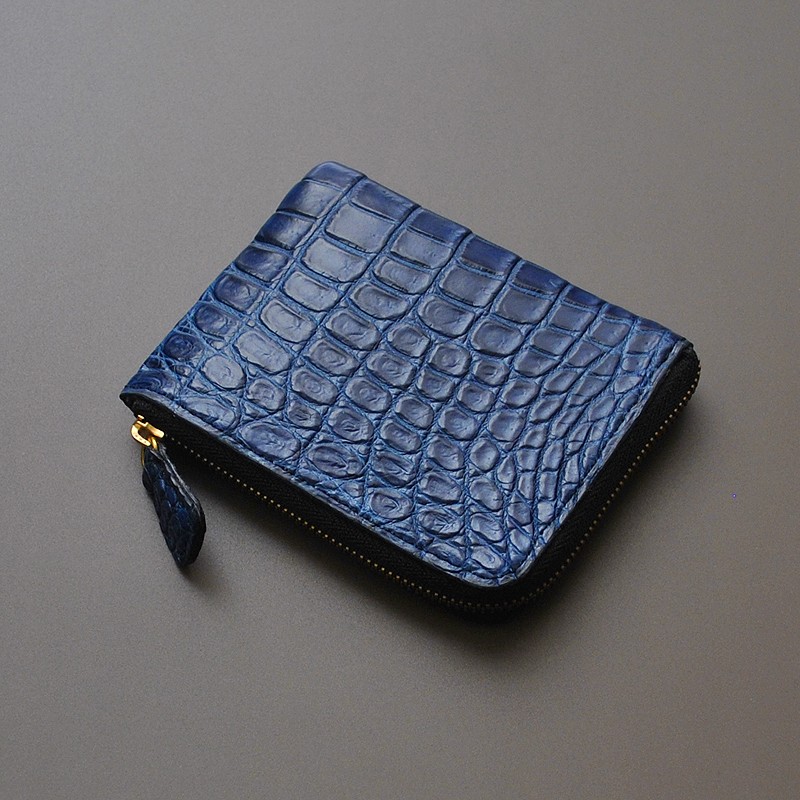 楽天市場】L字ファスナー財布 レディース メンズ 本革 ブランド 藍染