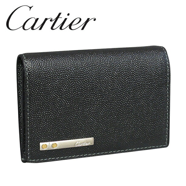 楽天市場】カルティエ 名刺入れ ブラック（ONYX） サントス ドゥ