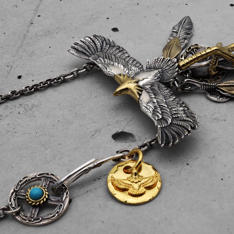 楽天市場】BFF ブランド イーグルネックレス メンズ ネックレス