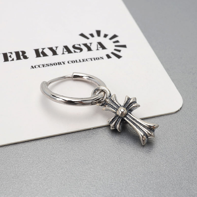 楽天市場】シルバー925 クロスピアス フープピアス ゴシック 十字架