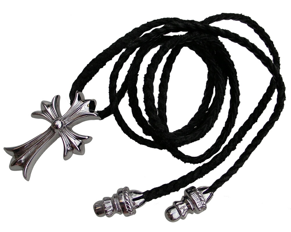 楽天市場】CHROME HEARTS SMALL CROSS PENDANT W/LEATHER BRAID