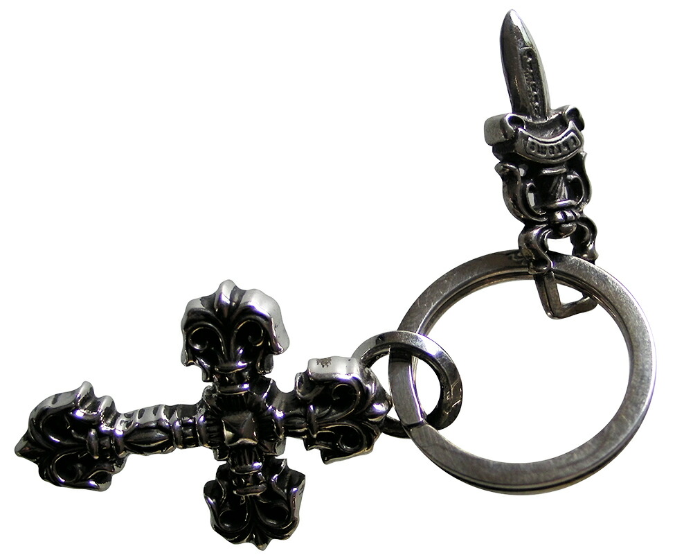 楽天市場】CHROME HEARTS FILIGREE CROSS KEY RING #5 DAGGER クロム