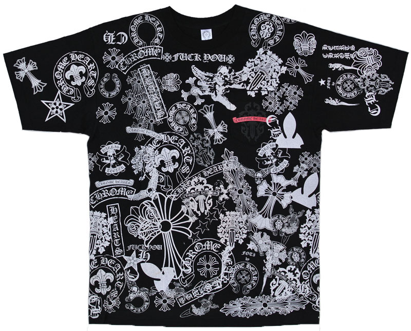 楽天市場】CHROME HEARTS HALF SLEEVE T-SHIRT MULTI MOTIF クロム