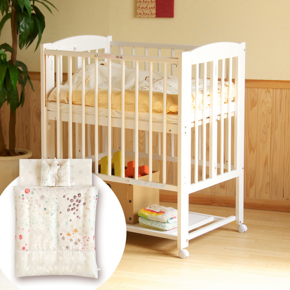 楽天市場】日本製 ベビーベッド 「ミニ ワンタッチハイベッド プチ【B