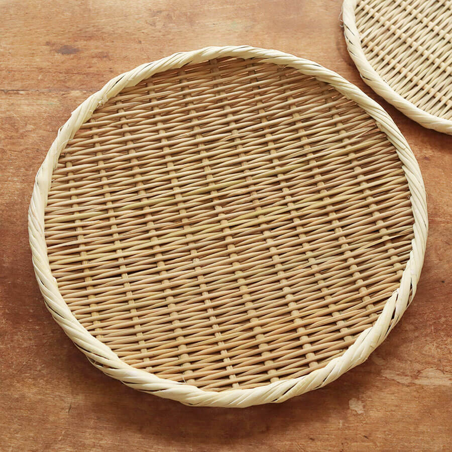 楽天市場】日本製 丸盆ざる 尺 【ザル 竹細工 竹ざる 丸ざる 水切り
