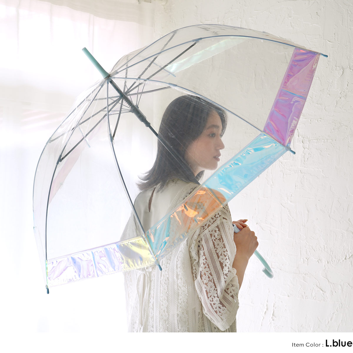 楽天市場】【対象品が最大半額☆ダーツ祭開催中】ビニール傘 オーロラ