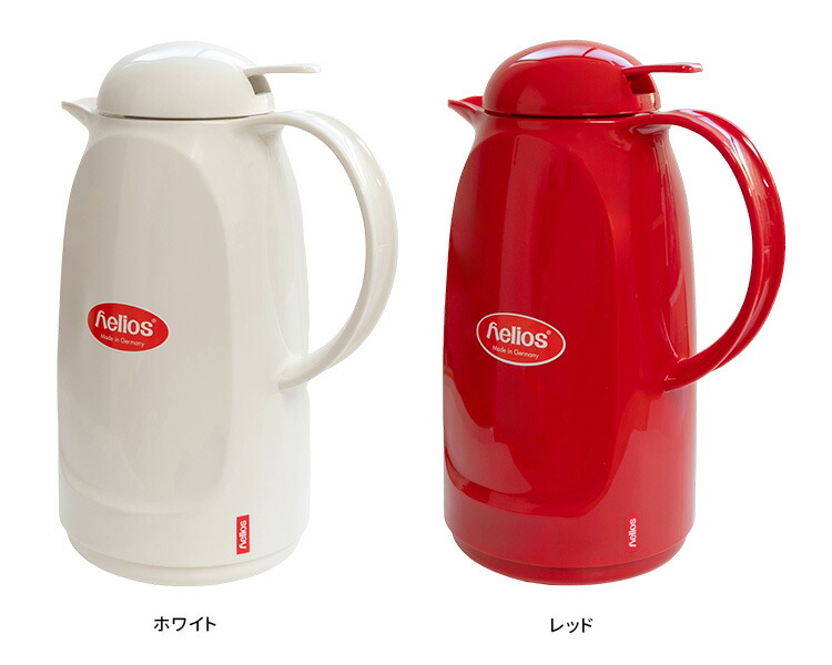 楽天市場】helios リラックス プッシュ 1L 新ロゴ仕様 （ガラス魔法瓶