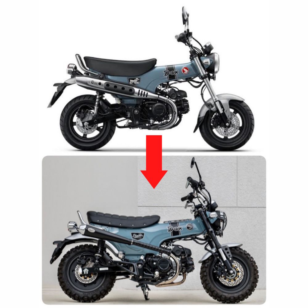 楽天市場】ホンダ ダックス125用 8センチ ローダウンキット