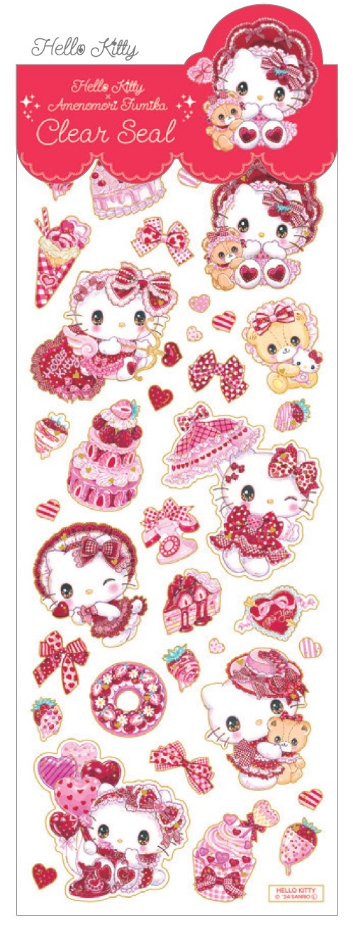 楽天市場】シール 飴ノ森×サンリオ ぷち箔クリアシール clp_us