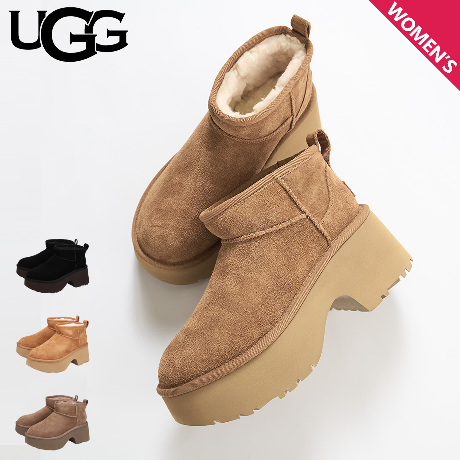楽天市場】ugg ムートンブーツ（スリッポン｜レディース靴）：靴の通販
