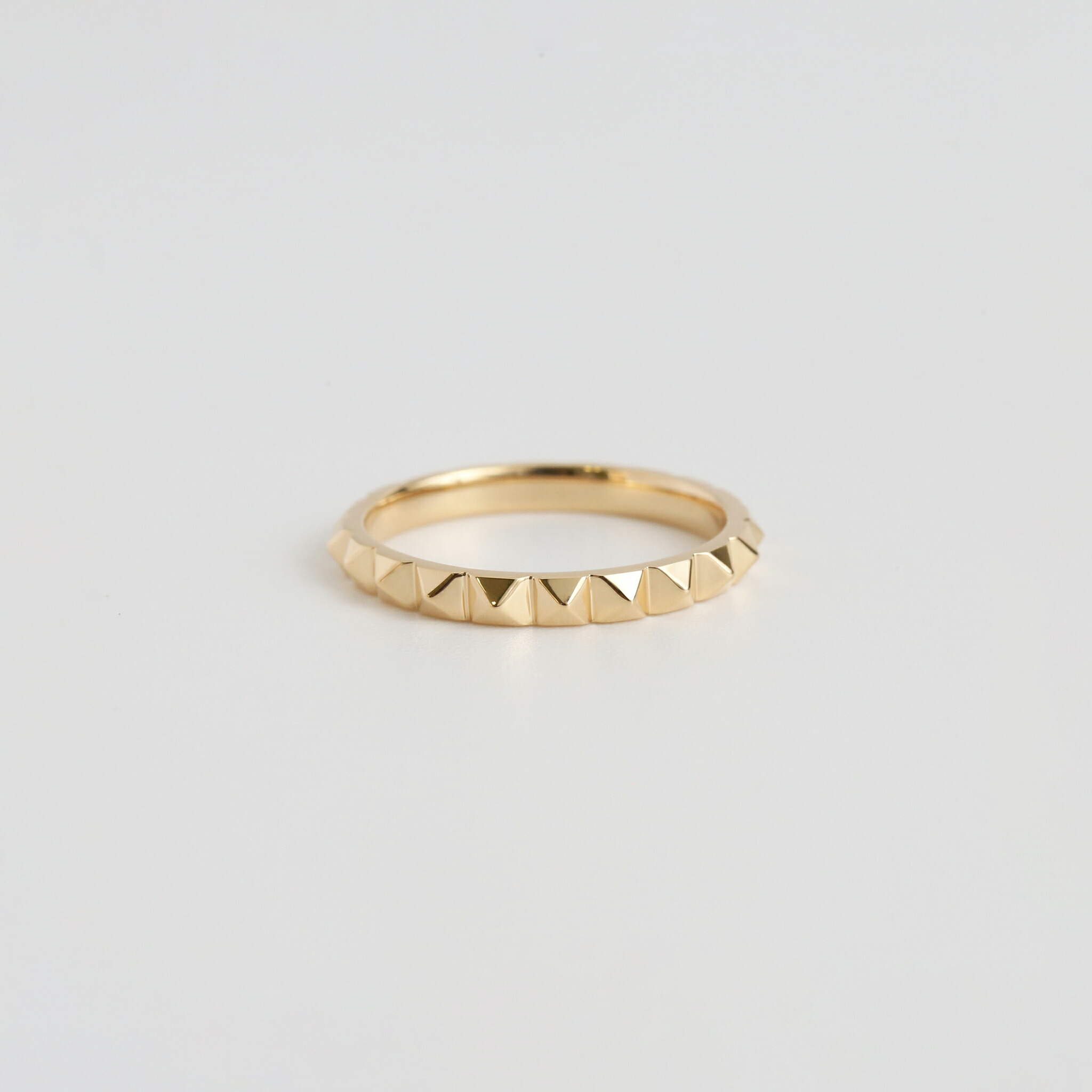 楽天市場】【Stazz Ring type02】 K10/K18/Pt900 一周 スタッズ リング