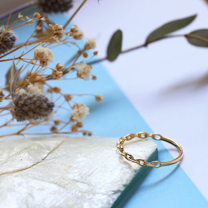 楽天市場】【Kette Ring / Oval】 K10/K18/Pt900 チェーン モチーフ 地