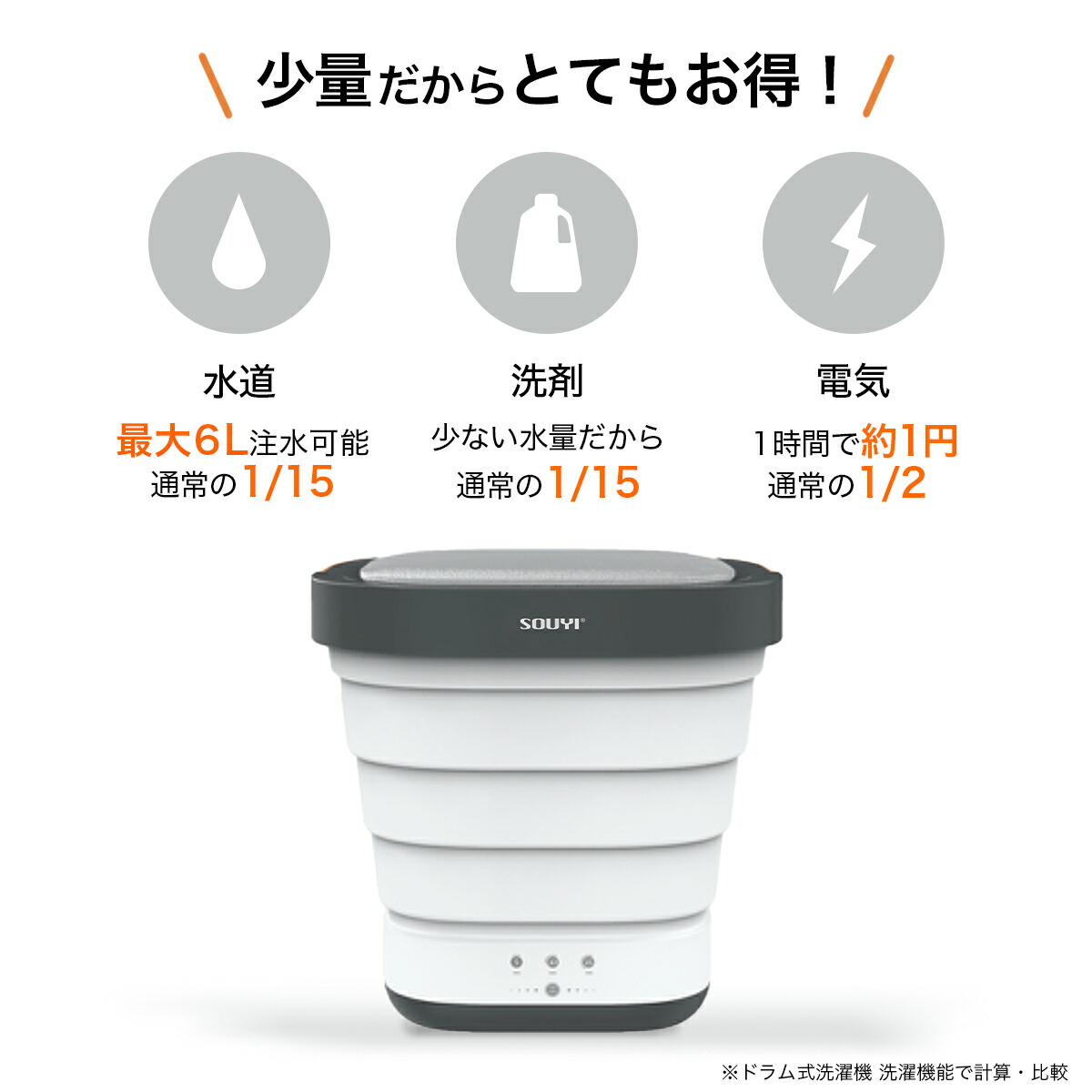 楽天市場】【10%OFF：スーパーセール限定】折り畳み 洗濯機 SY-135