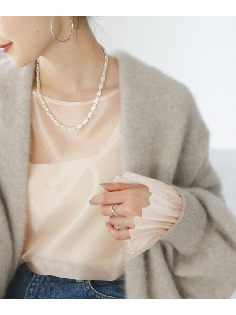 楽天市場】【SALE／30%OFF】パールシアープリーツカフスブラウス NOBLE