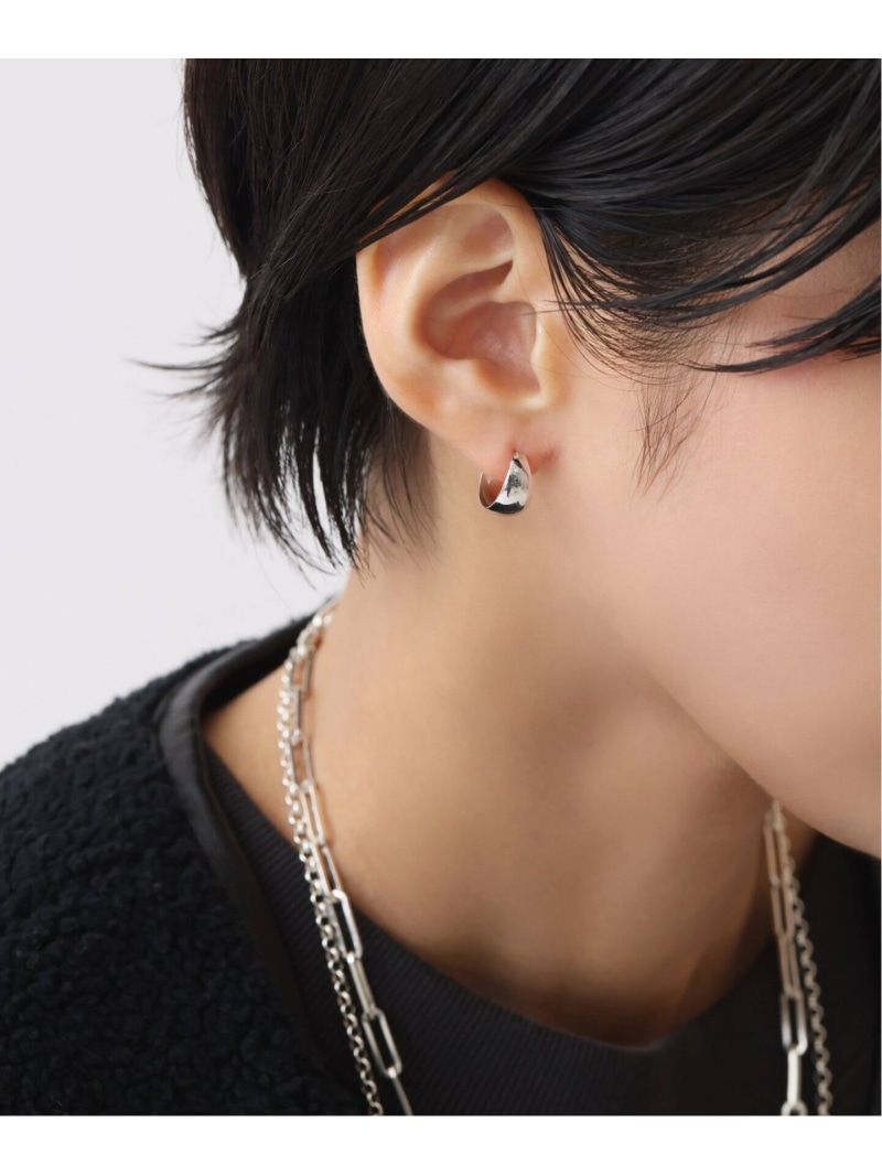 楽天市場】三日月フープピアスWG K10(両耳) Lilas スピックアンド