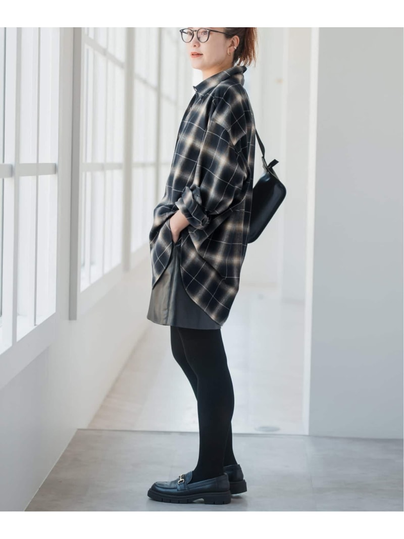 楽天市場】メタルボタンオンブレーチェックルーズシャツ Spick & Span