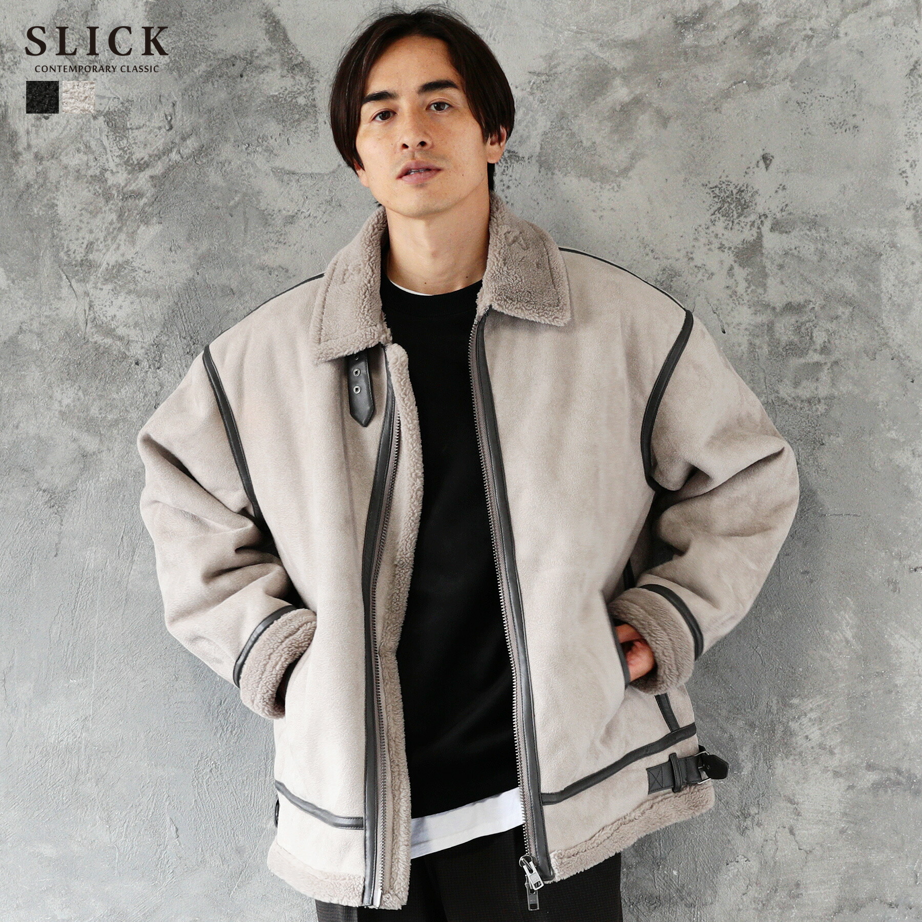 楽天市場】ムートンジャケット アウター コート ジャケット メンズ