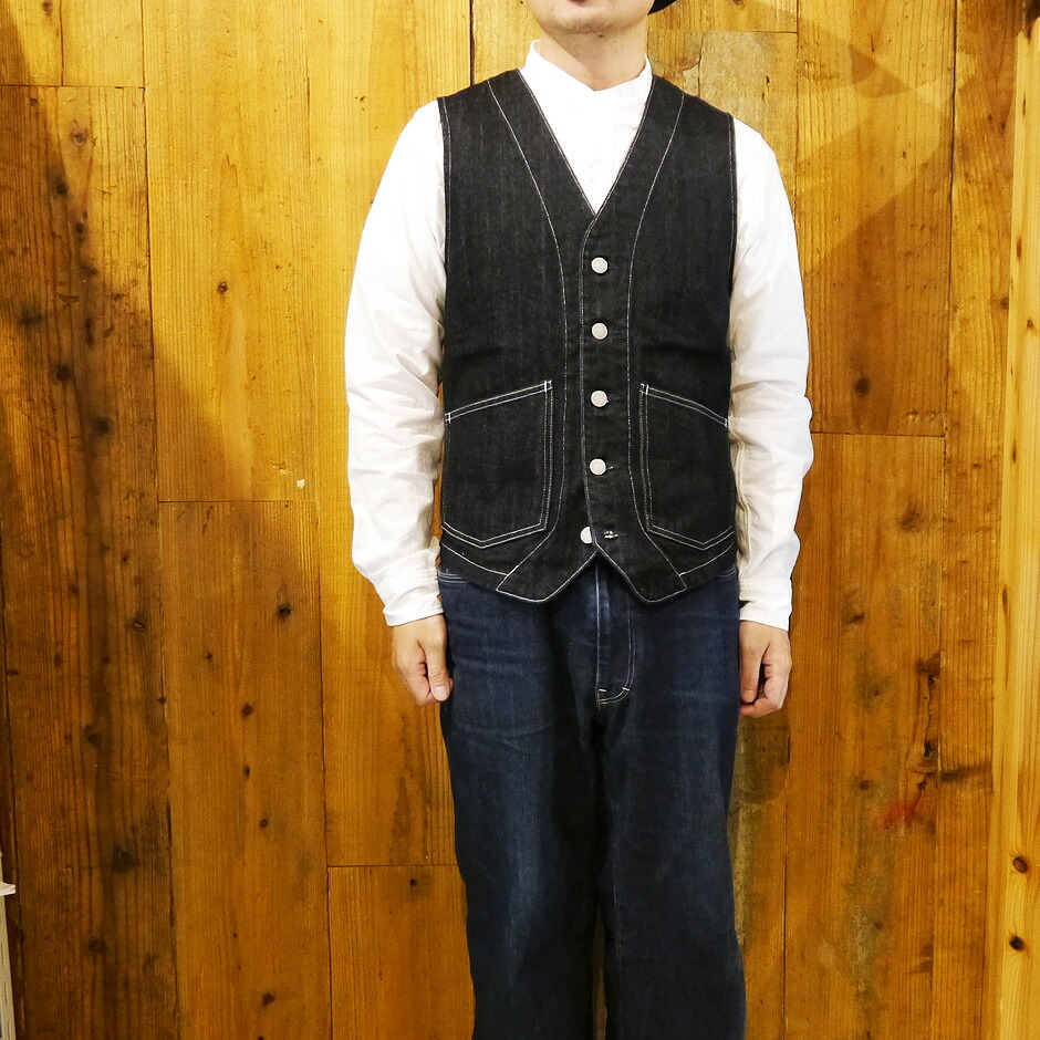 楽天市場】児島ジーンズ デニムベスト 岡山 ヒッコリーベスト デニム
