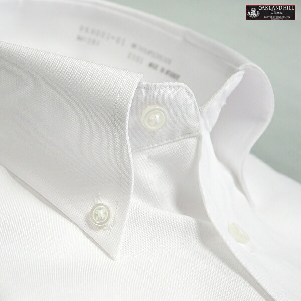 楽天市場】ワイシャツ 半袖 白 オックスフォードシャツ メンズ ボタン