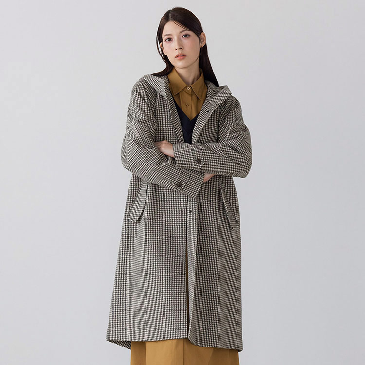 楽天市場】コート レディース ロングコート フード付き ロング丈