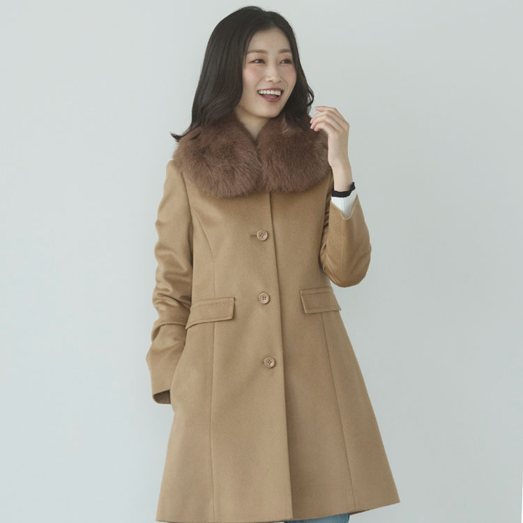 楽天市場】カシミヤ コート レディース カシミヤ100% フォックス