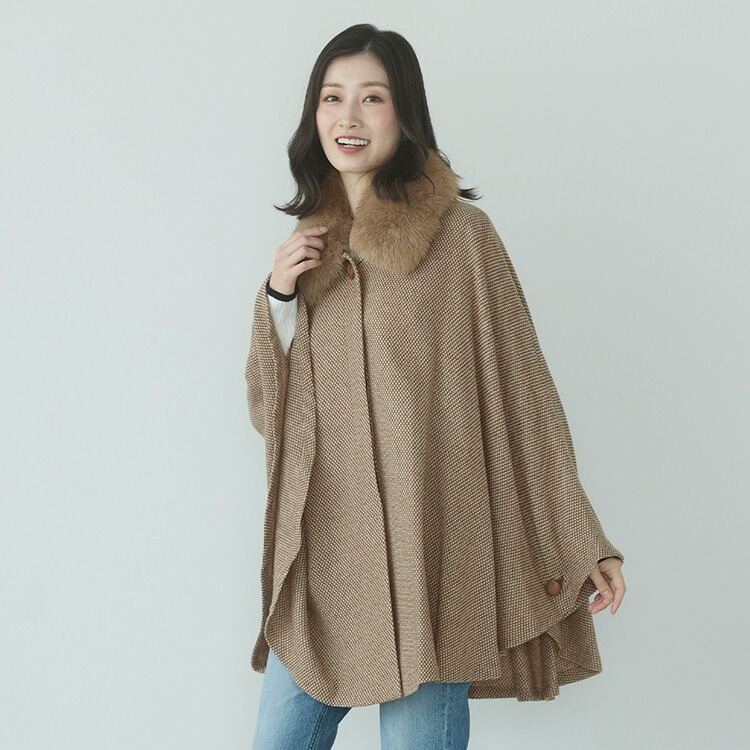 楽天市場】【期間限定価格】ケープ カシミヤ 100% ポンチョ 軽量 弱撥