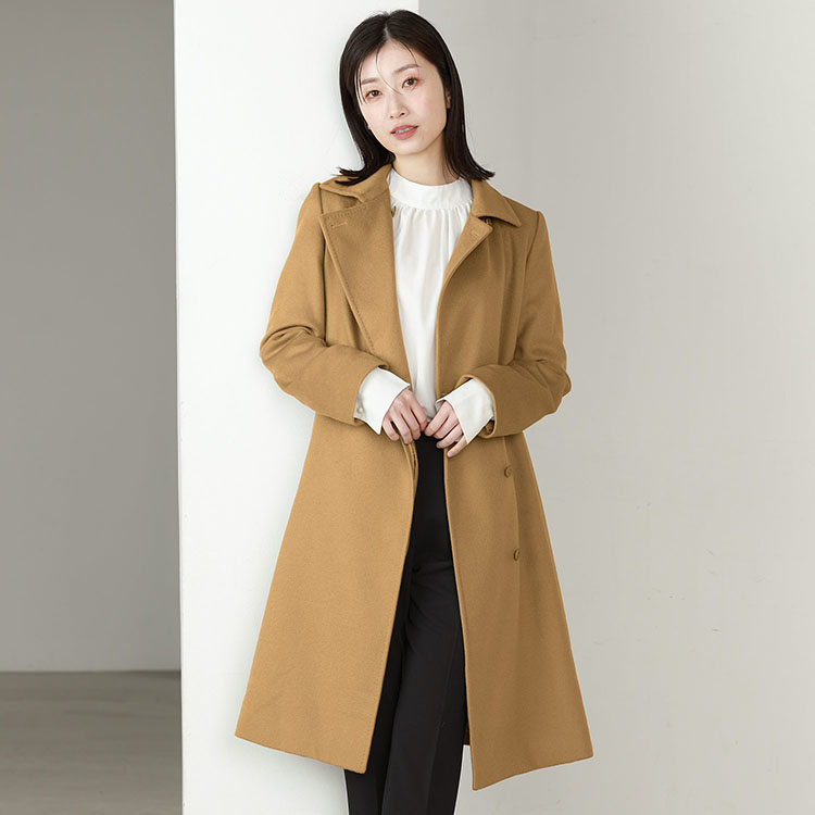 楽天市場】カシミヤ コート レディース カシミヤ100% ロングコート