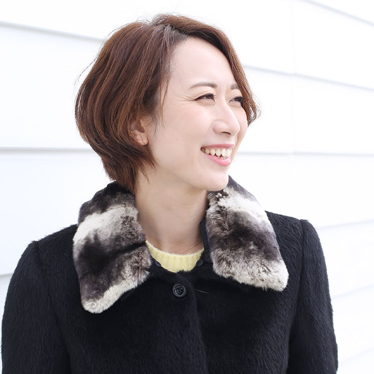 楽天市場】【期間限定価格】つけ襟 レッキス 55cm ファー レディース