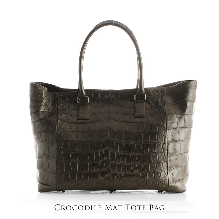楽天市場】【期間限定価格】クロコダイル トートバッグ マット加工