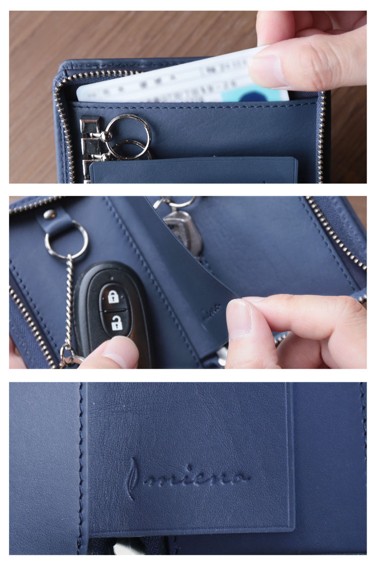 楽天市場】【10%offクーポン】キーケース 財布 マルチケース 牛革