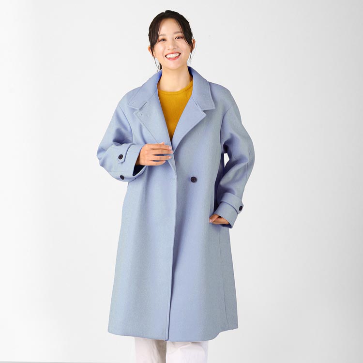 楽天市場】ロングコート レディース 冬 スタンドカラーコート 洗える