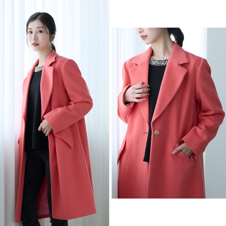 楽天市場】【期間限定価格】チェスターコート ウール混 レディース