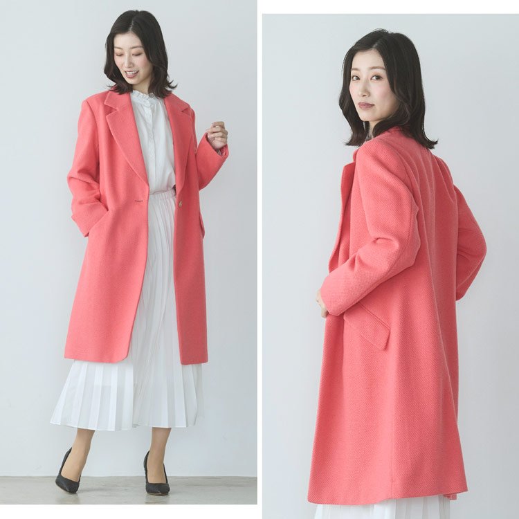 楽天市場】【期間限定価格】チェスターコート ウール混 レディース