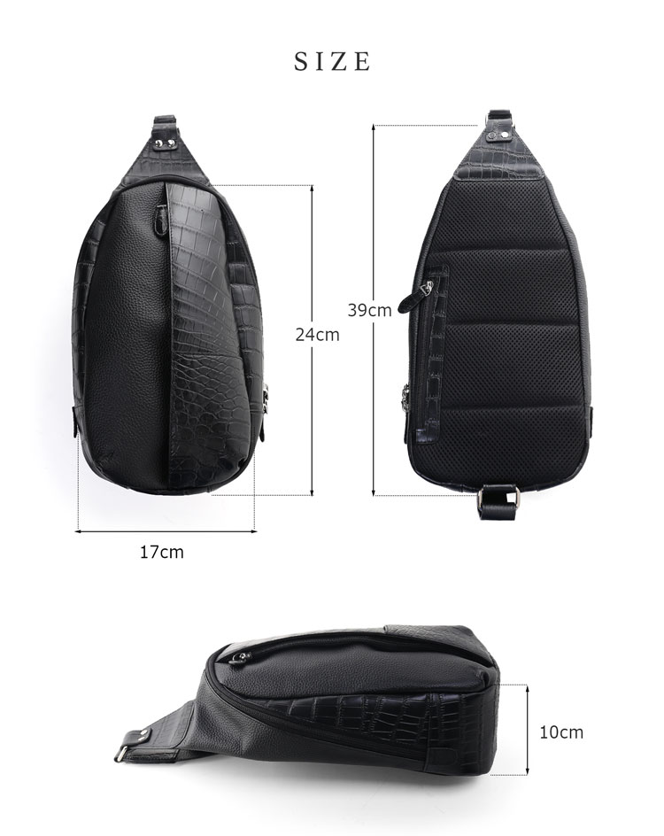 楽天市場】【5%offクーポン】牛革 クロコダイル ボディバッグ マット