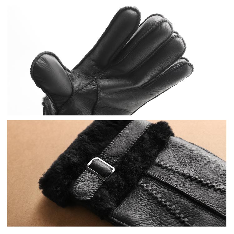 楽天市場】ムートン ダブルフェイス レザーグローブ メンズ 手袋 【名