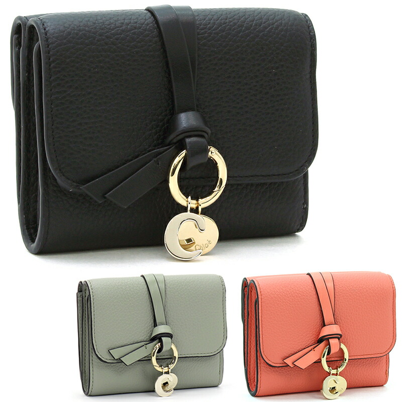 楽天市場】クロエ 三つ折り財布 ダブルホック アルファベット ALPHABET