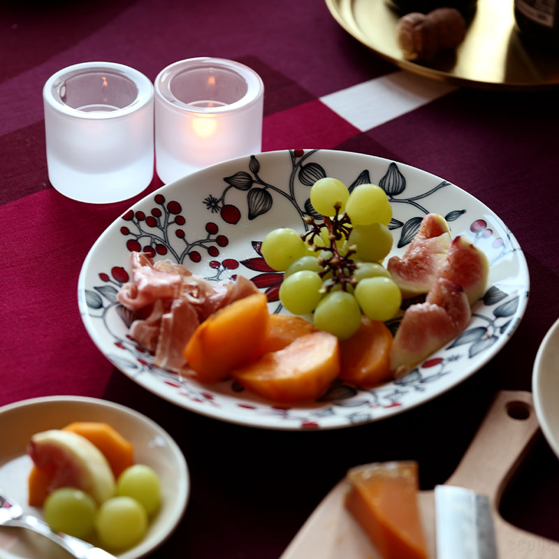 楽天市場】アラビア / ルノ オーバルプレート25cm フロストベリー